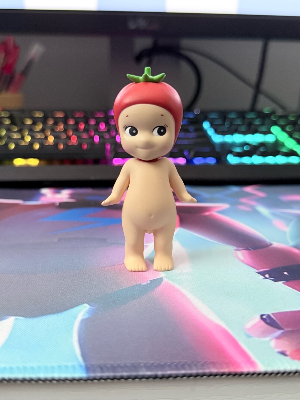 Tomato Hat Sonny Angel Style Figure - Red